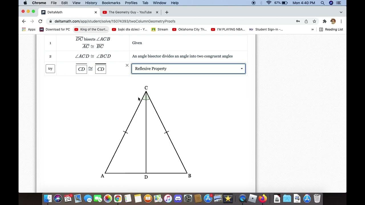 Triangle proofs level 1 3 youtube