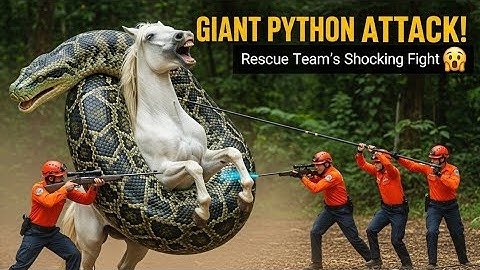 Brave Heroes Saves Autistic Horse from Giant Python Deadly Coils🐍