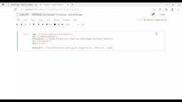 Cara Membuat Biodata Sederhana Dengan Python