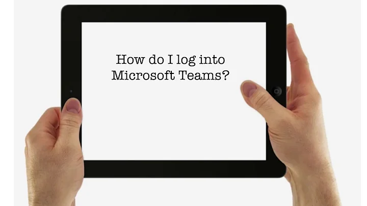 How do I log into Microsoft Teams? (iPad Instructions)