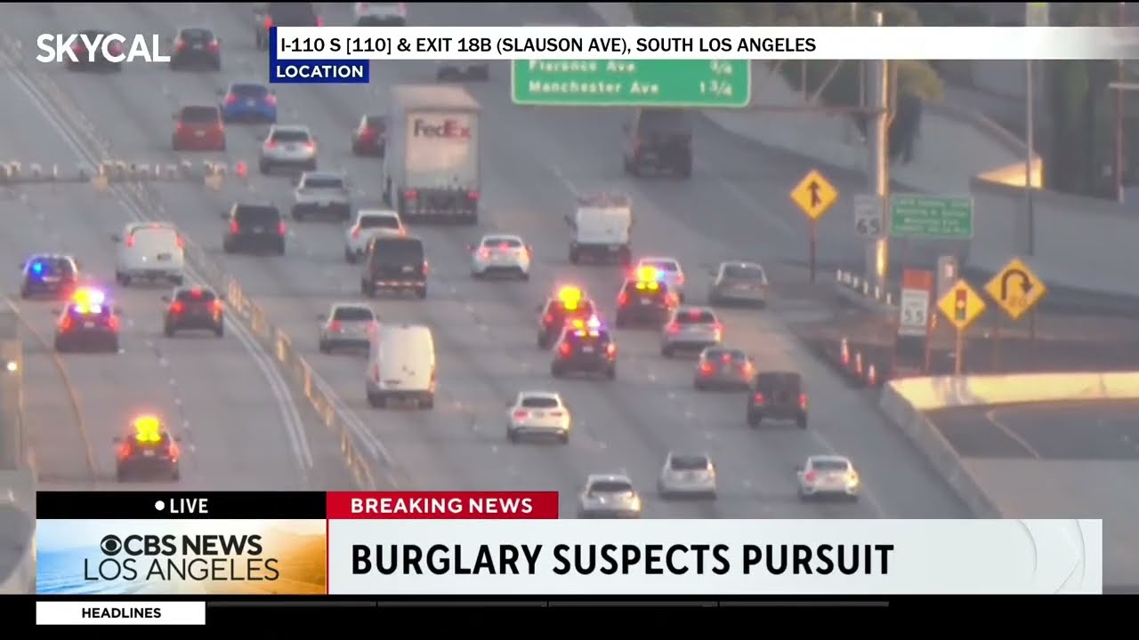 Live Police Chase in L.A