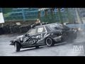 RAW : Nissan C33 Laurel grinding the wall at Ebisu circuit Japan drifting