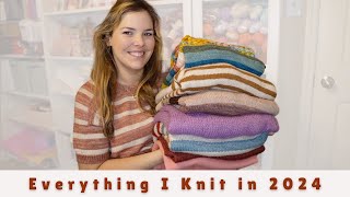 Everything I Knit in 2024, turns out I'm *obsessed* with striped sweaters