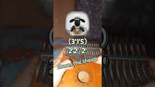 Shaun the sheep playing on kalimba #kalimba #music #tutorial