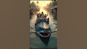 "Grandma’s Pool Shark Became a Savior!" #ai #shark #emotionalstory #shorts