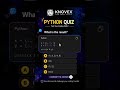 #programming #quiz #coding #datascience #python #machinelearning #viral #ai #aishorts #careergrowth