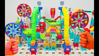 Big Vtech Marble Run Race ASMR | Interactive courses complete with sounds and lights