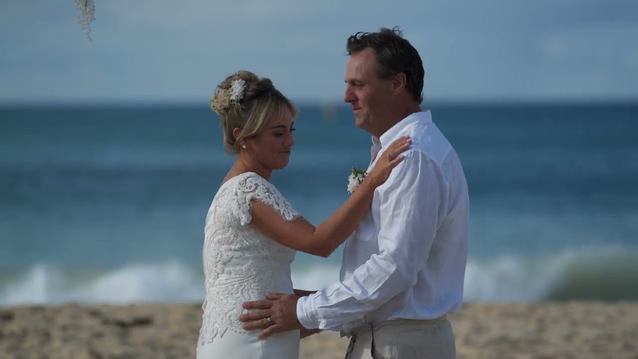 Emma & Lewis wedding film still