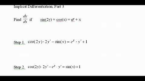 Calculus: (20) Implicit Differentiation, Part 3 شرح مادة الكالكولس