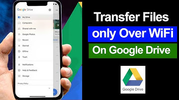 How to enable Transfer Files only Over WiFi on Google Drive App?