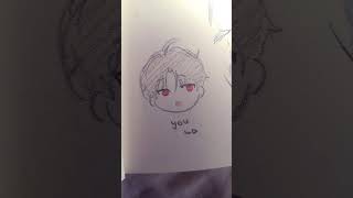 ||Fake collab with my oc Zhen!? gabut woii 😇😇 ib: sound|| #art #oc #viral #collab #drawing #shorts