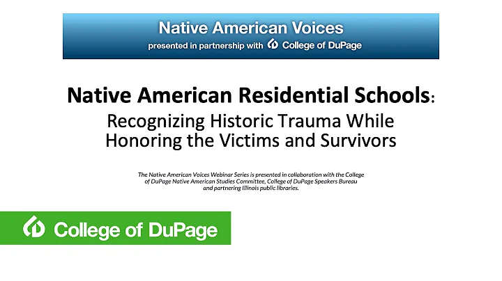 Native American Residential Schools:Recogniz...  H...