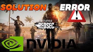 How To Fix NVIDIA GEFORCE ERROR In BattleField 6 RedSec