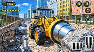 JCB 왈라 게임 3D: 도로 건설 게임 | JCB 석재 파쇄기 & 그레이더 게임 screenshot 2
