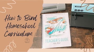 How to Bind Homeschool Curriculum