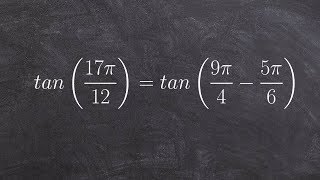 Using difference of two angles with tangent to evaluate