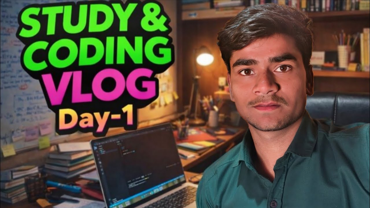 Day 1 | Study & Coding Vlog 💻📚 | Restart My Coding Journey 