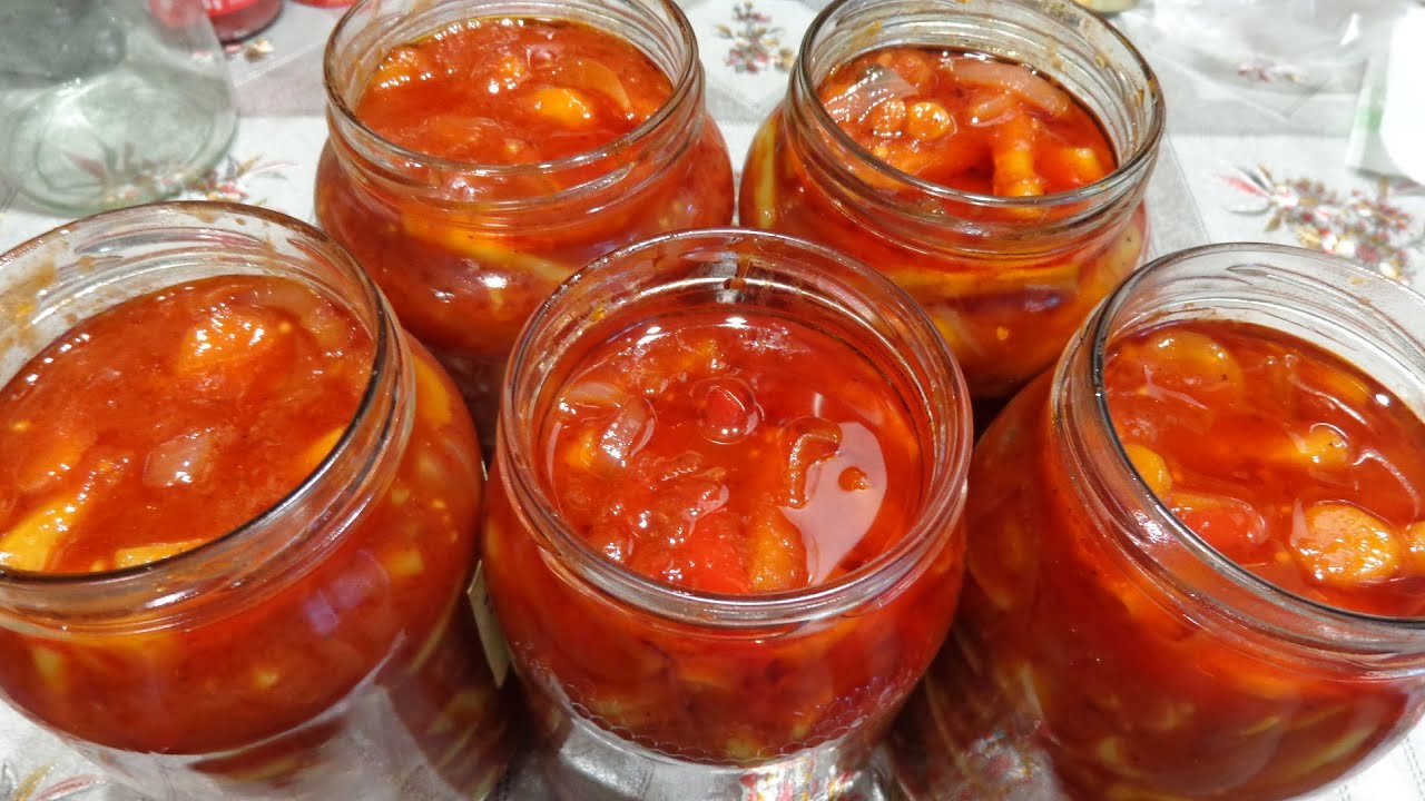 Sałatka z fasolki szparagowej ( na zimę ).