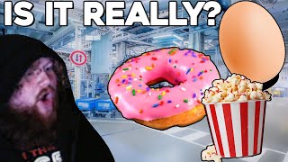 CaseOh Reacts To How Popcorn, Doughnuts and EGGS Are Made In Factories screenshot 4