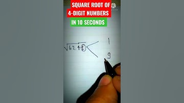 SQUARE ROOT OF 4-DIGIT NUMBERS |SQUARE ROOT FINDING TRICK | #SHORT