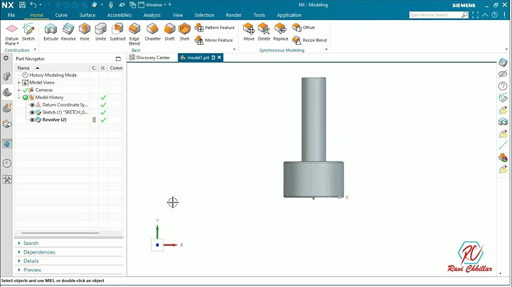 NX Siemens Tutorial 3D Injection Molding Nozzle Drawing