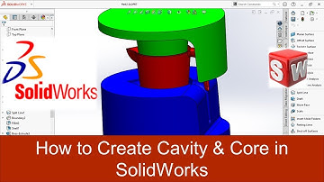 How to Create Cavity & Core in SolidWorks | plastic jug mold in SolidWorks