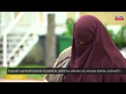 დანიაში საზოგადოებრივი თავშეყრის ადგილას ბურკისა და ნიქაბის ტარება აიკრძალება