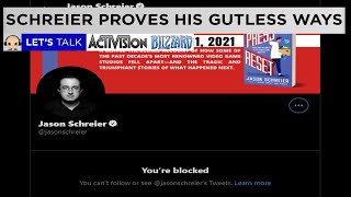 Jason Schreier Proves His Guilt On ActBlizz By Twitter Blocking - JD Let's Talk