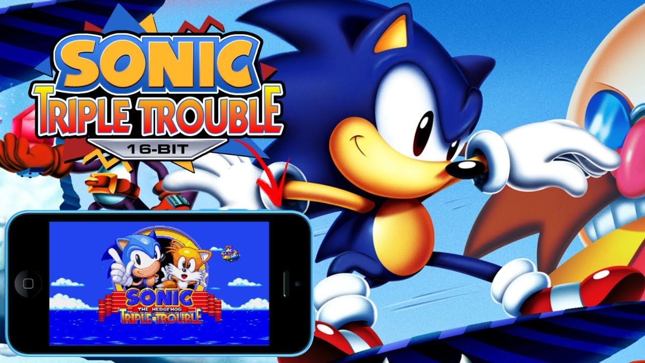 SONIC TRIPLE TROUBLE 16 BITS | O MELHOR SONIC MOBILE | DETONADO