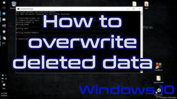 Overwrite deleted Data windows10