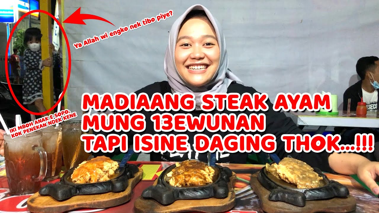 STEAK T'JOE ALOON-ALOON KOTA MADIUN ASLI MURAH ISI DAGING TENANAN - KULINER MADIUN