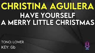 The christmas song christina aguilera karaoke