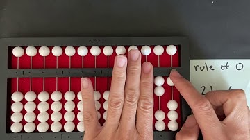 Cranmer Abacus Subtraction Counting Method Rule of 0