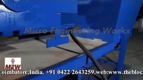Automatic Concrete Hollow Bricks Paver Blocks Making Machine
