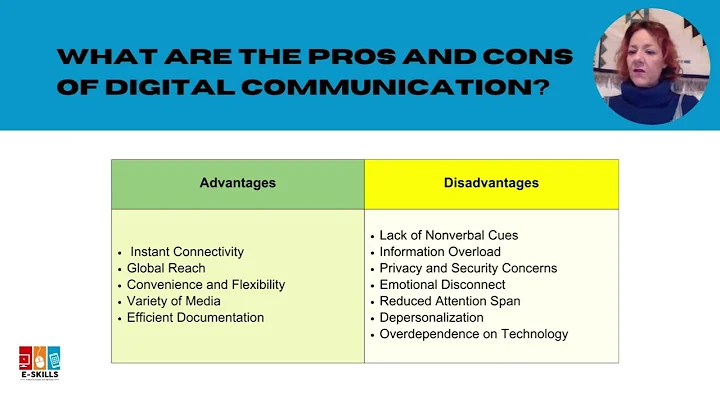 Module 1 - Submodule 2 - 2.1.3 Advantages and disadvantages of digital communication & collaboration