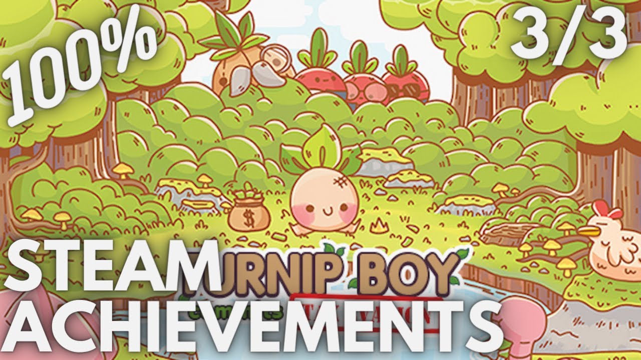 [STEAM] 100 Achievement Gameplay Turnip Boy Commits Tax Evasion [Part