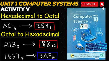 Class 10 | Computer Science Unit 1| Solved Activity V Explanation | New Edition 2025 |NBF | New Book