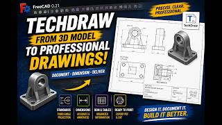 freeCAD LESSON 6 TECHDRAW