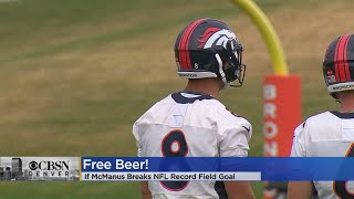 Everyone In Denver Could Get A Free Beer From Bud Light If Broncos Kicker Brandon McManus Breaks NFL