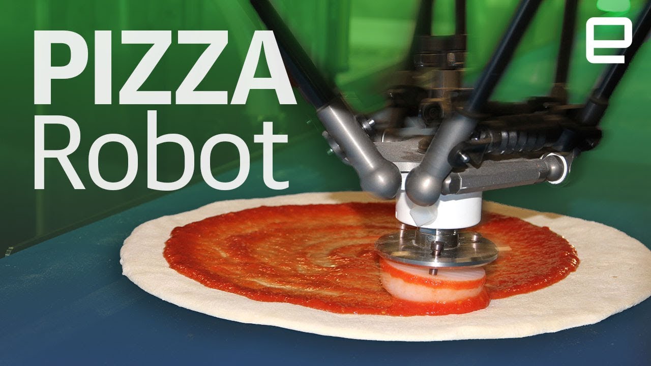 rotation Ubevæbnet Skulptur Zume's robotic pizza service first look - YouTube
