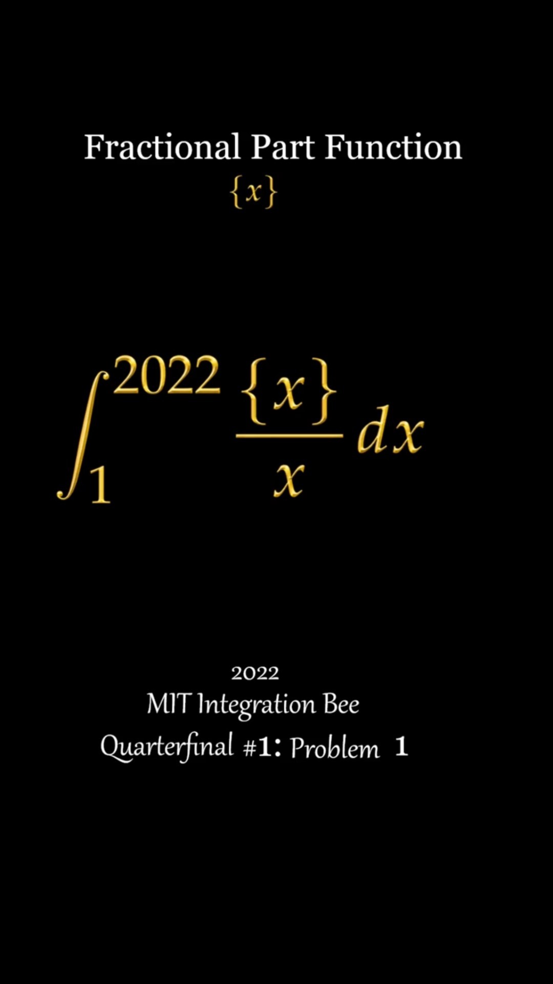 Integration Hack: Mastering the Fractional Part Function - YouTube