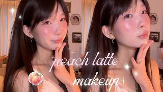 juicy peach latte makeup 🍑˖ ࣪⊹ ft. joocyee⋆. 𐙚 ˚ perfect for beginners & the summer