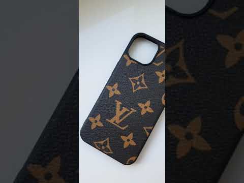 Чехол-накладка Louis Vuitton Case (leather) iPhone 13 brown/logo