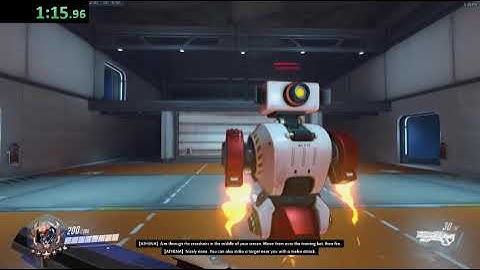 Overwatch tutorial speedrun 4:08.84