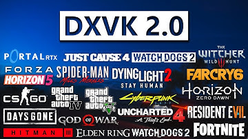 DXVK 2.0 - Test in 50 Games