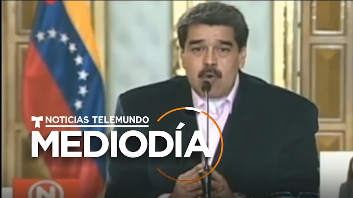 Nicolás Maduro responde con ira a las acusaciones de narcoterrorismo de EE.UU. | Noticias Telemundo