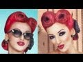 Modern Pinup Victory Rolls Updo Vintage Retro