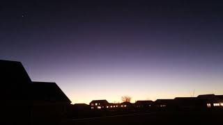 Sunset, Meteor, January 9th 2022