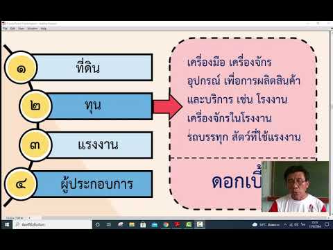 วิชาสังคมศึกษา ป.6 เรื่องปัจจัยการผลิต