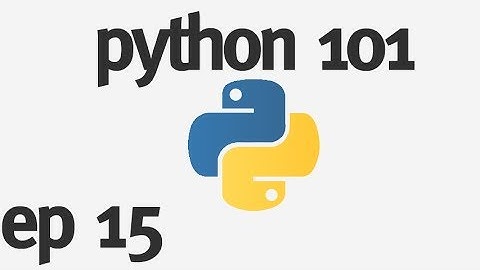 Python 101 - Dictionaries